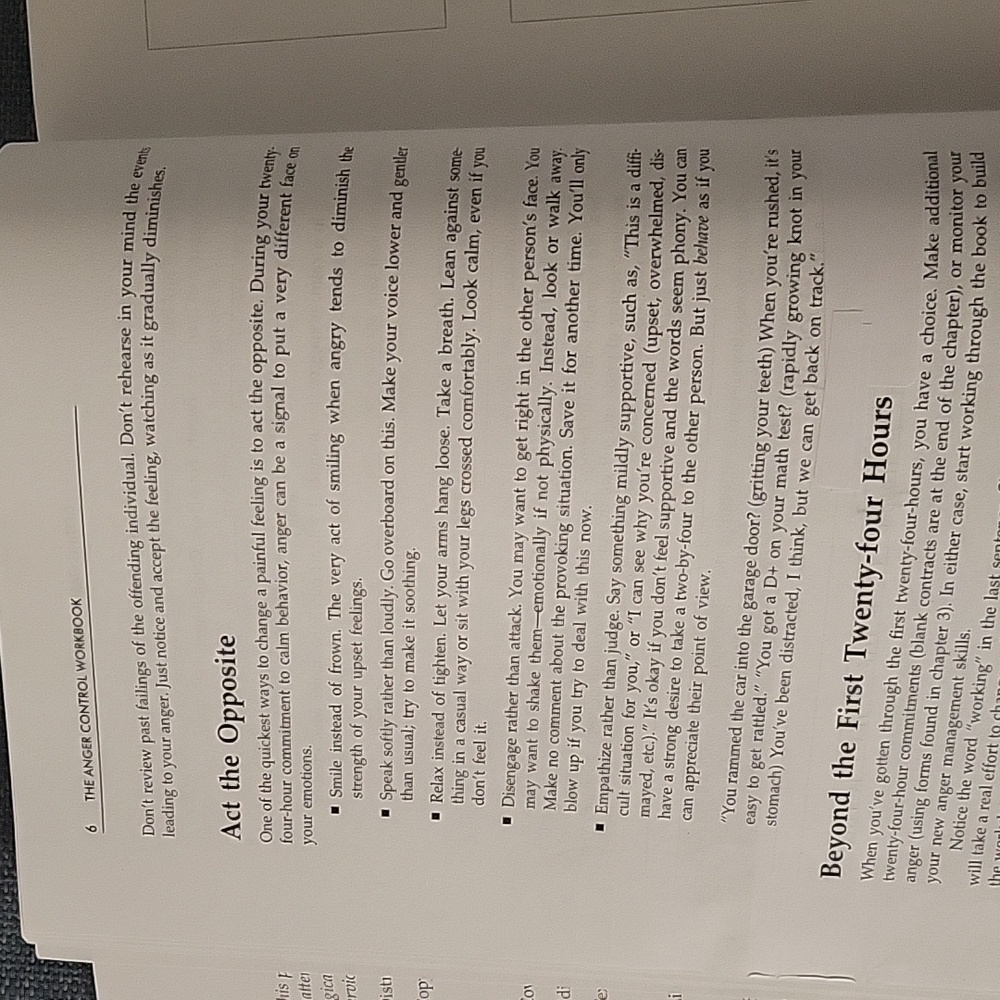 Anger Control Workbook - Picture 5 of 6